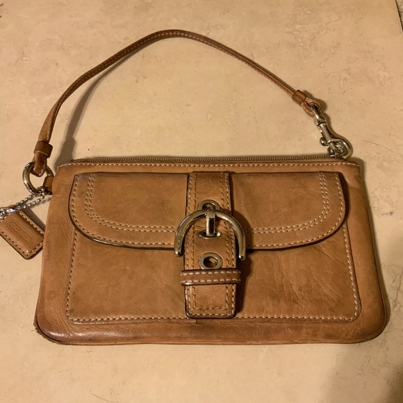 Coach Zippered Wristlet - Picture 1 of 5